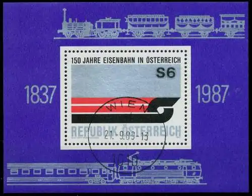 ÖSTERREICH BLOCK KLEINBOGEN Block 9 gestempelt 2EE38E