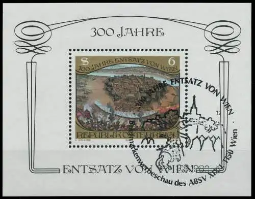 ÖSTERREICH BLOCK KLEINBOGEN Block 6 zentrisch gestempelt 2EE3A6