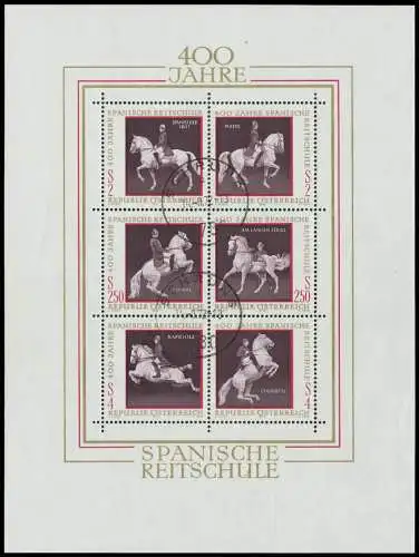 ÖSTERREICH BLOCK KLEINBOGEN Block 2 gestempelt 2EE436