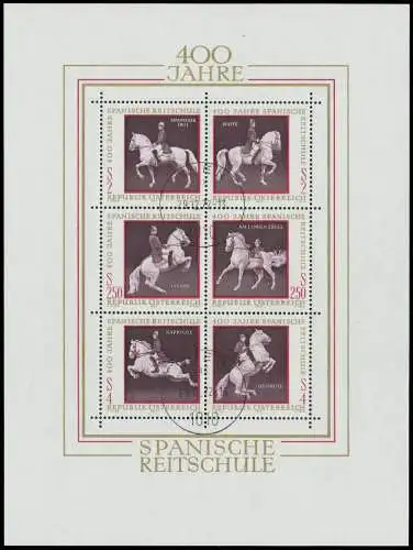 ÖSTERREICH BLOCK KLEINBOGEN Block 2 gestempelt 2EE43E