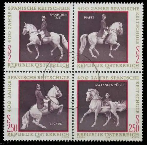 ÖSTERREICH 1972 Block 2 VBa gestempelt VIERERBLOCK 2EE466