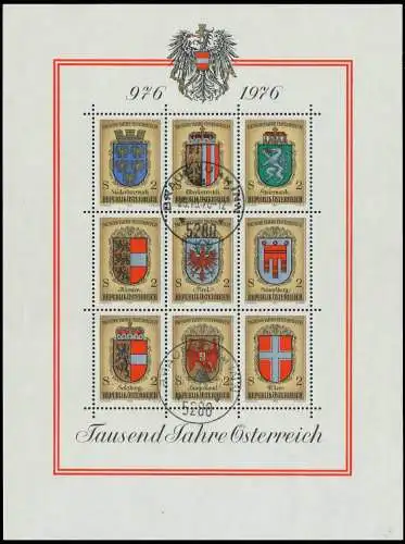 ÖSTERREICH BLOCK KLEINBOGEN Block 4 gestempelt 2EE46E