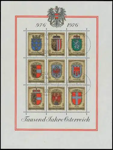 ÖSTERREICH BLOCK KLEINBOGEN Block 4 gestempelt 2EE47A