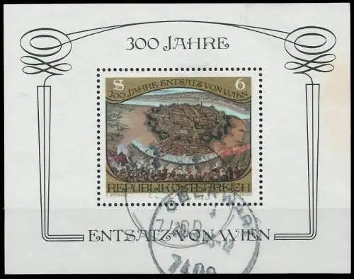 ÖSTERREICH BLOCK KLEINBOGEN Block 6 gestempelt 2EE5B2