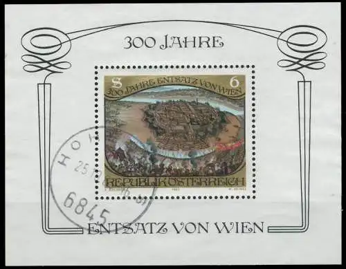 ÖSTERREICH BLOCK KLEINBOGEN Block 6 gestempelt 2EE5B6