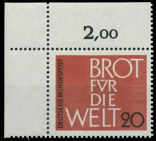 BRD BUND 1962 Nr 389 postfrisch ECKE-OLI 2F353E