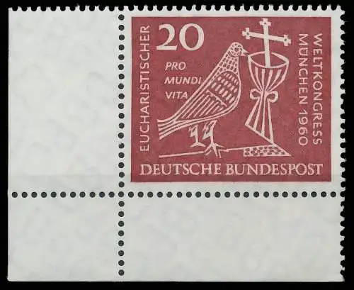BRD BUND 1960 Nr 331 postfrisch ECKE-ULI 2F363A