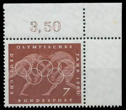 BRD BUND 1960 Nr 332 postfrisch ECKE-ORE 2F38FE