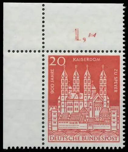 BRD BUND 1961 Nr 366 postfrisch ECKE-OLI 2F3932