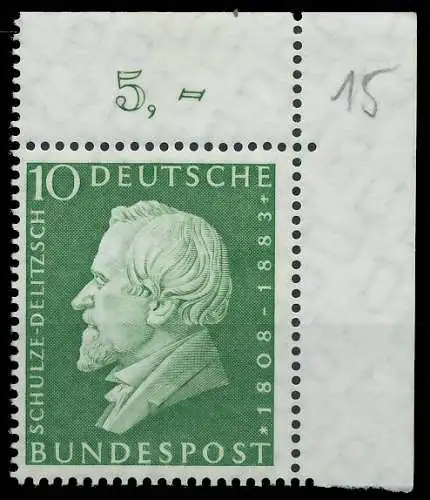 BRD BUND 1958 Nr 293 postfrisch ECKE-ORE 2F79CA