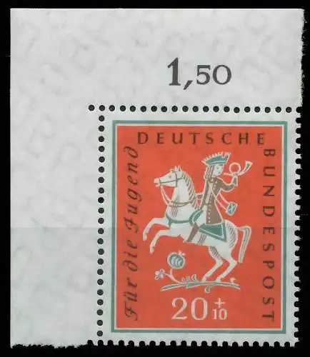 BRD BUND 1958 Nr 287 postfrisch ECKE-OLI 2F7A12