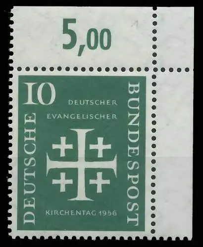 BRD BUND 1956 Nr 235 postfrisch ECKE-ORE 2F7CDA