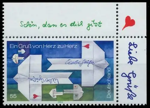 BRD BUND 2004 Nr 2387 postfrisch ECKE-ORE 2FF1E6
