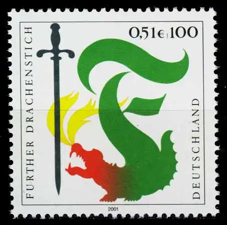 BRD BUND 2001 Nr 2207 postfrisch SE193AA