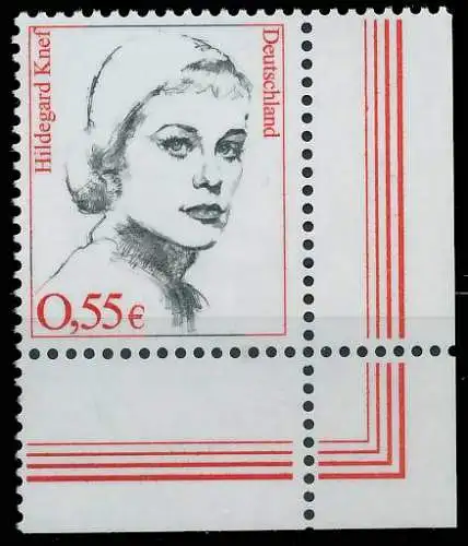 BRD DS FRAUEN Nr 2296 postfrisch ECKE-URE 2FF7F2
