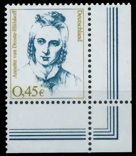 BRD DS FRAUEN Nr 2295 postfrisch ECKE-URE 2FF7FA