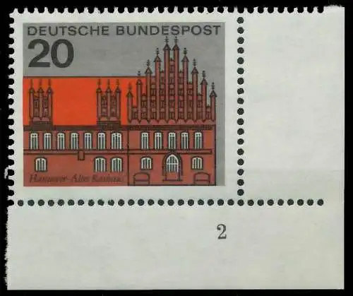 BRD BUND 1964 Nr 416 postfrisch FORMNUMMER 2 3023BE