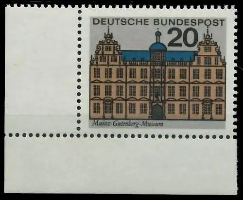 BRD BUND 1964 Nr 422 postfrisch ECKE-ULI 30244A