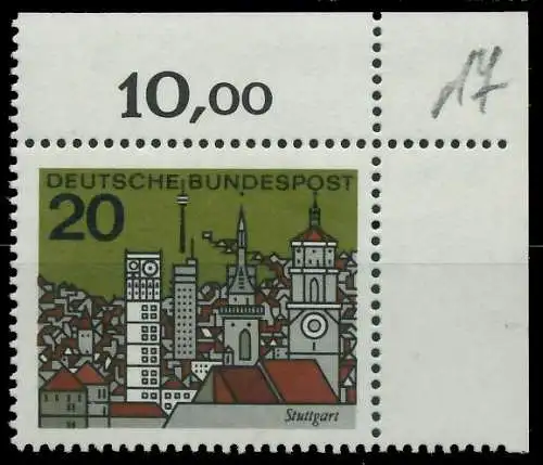 BRD BUND 1964 Nr 426 postfrisch ECKE-ORE 3024B2