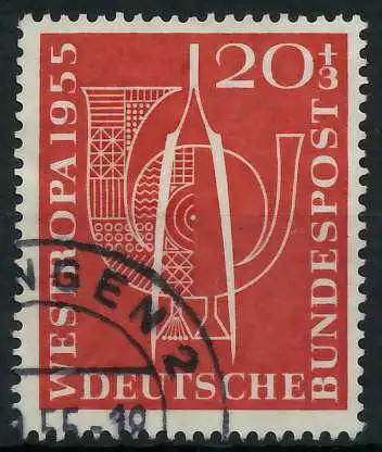 BRD BUND 1955 Nr 218 gestempelt 3026AA