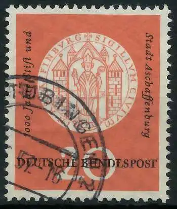 BRD BUND 1957 Nr 255 gestempelt 3026DE