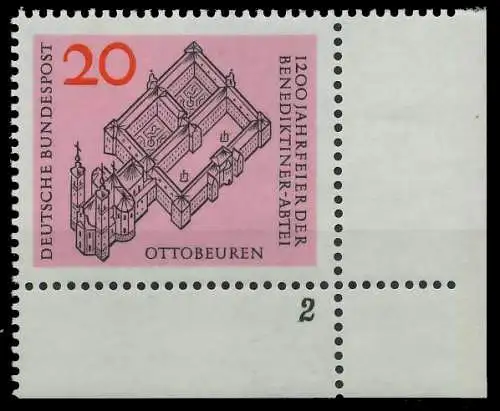 BRD BUND 1964 Nr 428 postfrisch FORMNUMMER 2 302792