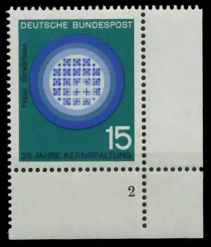 BRD BUND 1964 Nr 441 postfrisch FORMNUMMER 2 30279E