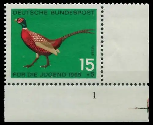 BRD BUND 1965 Nr 465 postfrisch FORMNUMMER 1 307FBE