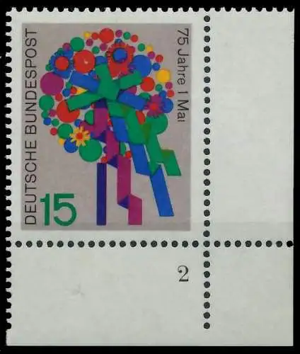 BRD BUND 1965 Nr 475 postfrisch FORMNUMMER 2 30DBBA