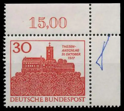 BRD BUND 1967 Nr 544 postfrisch ECKE-ORE 30DDDA