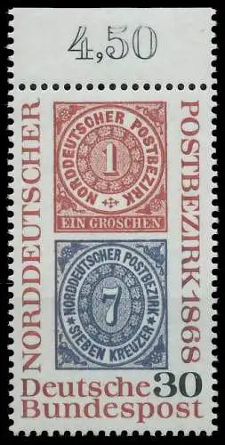 BRD BUND 1968 Nr 569 postfrisch ORA 30FEA6