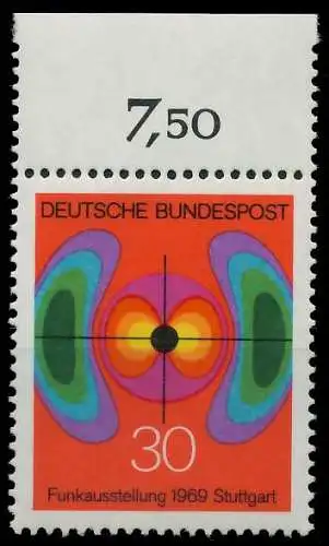 BRD BUND 1969 Nr 599 postfrisch ORA 30FFF6