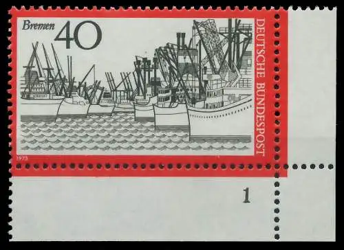 BRD BUND 1973 Nr 789 postfrisch FORMNUMMER 1 31049E
