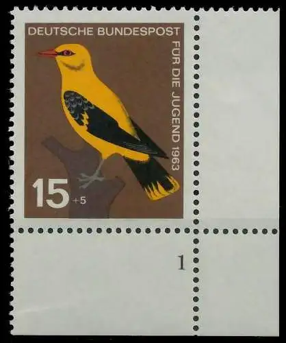 BRD BUND 1963 Nr 402 postfrisch FORMNUMMER 1 321B92