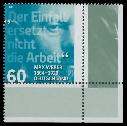 BRD BUND 2014 Nr 3071 postfrisch ECKE-URE 33B192