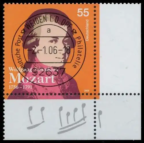 BRD BUND 2006 Nr 2512 zentrisch gestempelt ECKE-URE 33B81E