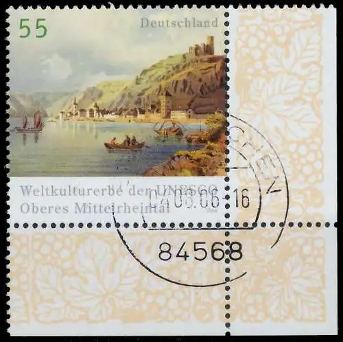 BRD BUND 2006 Nr 2536 gestempelt ECKE-URE 34A80A