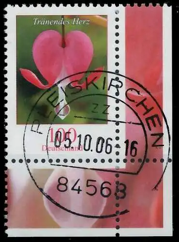 BRD BUND DS BLUMEN Nr 2547 zentrisch gestempelt ECKE-URE 34A9E2