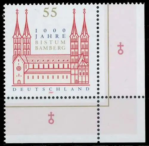 BRD BUND 2007 Nr 2579 postfrisch ECKE-URE 34AA72