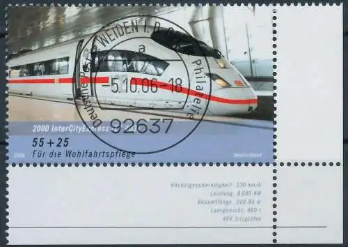 BRD BUND 2006 Nr 2561 zentrisch gestempelt ECKE-URE 34AAB2
