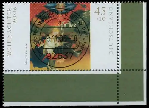 BRD BUND 2006 Nr 2569 zentrisch gestempelt ECKE-URE 34AB86