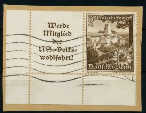 D-REICH ZUSAMMENDRUCK Nr W135 gestempelt WAAGR PAAR BRFS 7A3F56