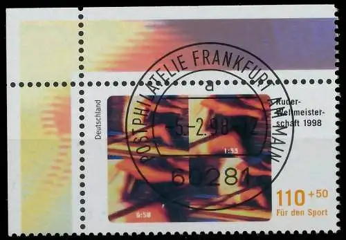 BRD BUND 1998 Nr 1970 zentrisch gestempelt ECKE-OLI 34AD56