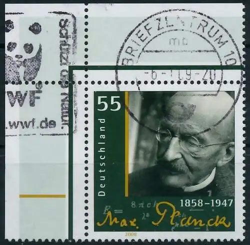 BRD BUND 2008 Nr 2658 gestempelt ECKE-OLI 3605A6