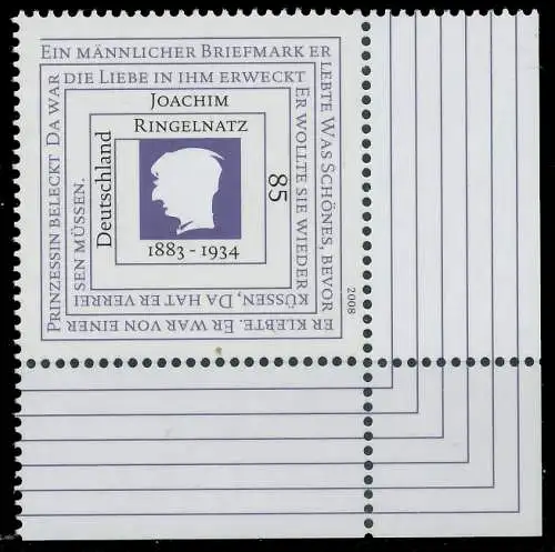 BRD BUND 2008 Nr 2685 postfrisch ECKE-URE 360806