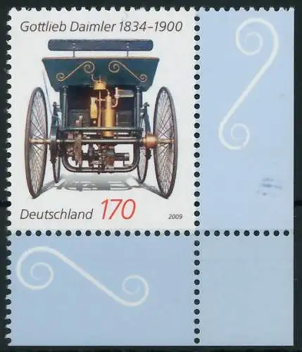 BRD BUND 2009 Nr 2725 postfrisch ECKE-URE 3609CE