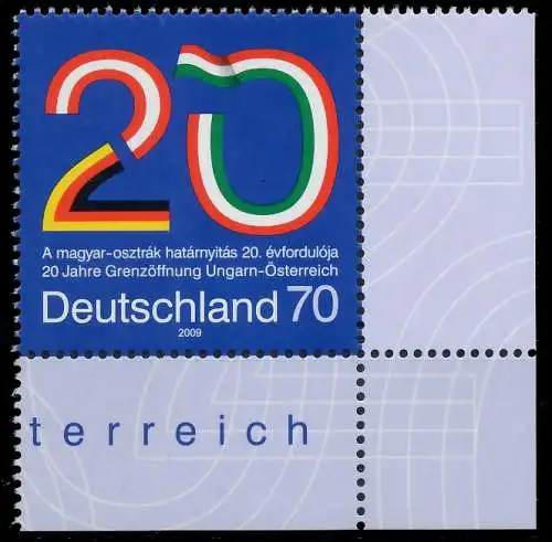 BRD BUND 2009 Nr 2759 postfrisch ECKE-URE 36B2E6