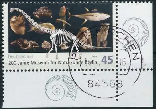 BRD BUND 2010 Nr 2775 zentrisch gestempelt ECKE-URE 36B3DA