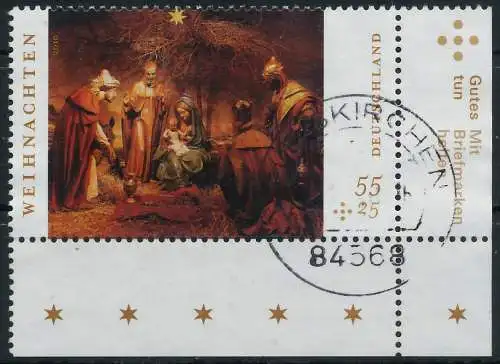 BRD BUND 2010 Nr 2830 zentrisch gestempelt ECKE-URE 36B76E