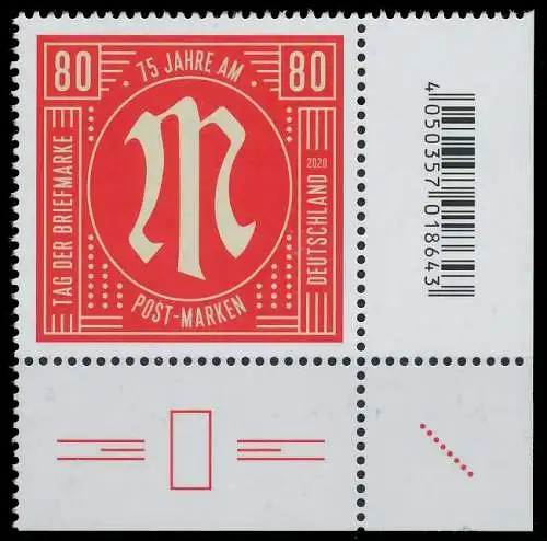 BRD BUND 2020 Nr 3564 postfrisch ECKE-URE SEE1586